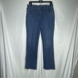 Lee Women's Mid Rise Straight Leg Blue Jeans